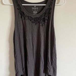 Charcoal American eagle tank top